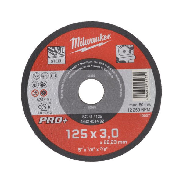 ΔΙΣΚΟΣ ΚΟΠΗΣ ΣΙΔΗΡΟΥ PRO+ 125x3.0mm MW