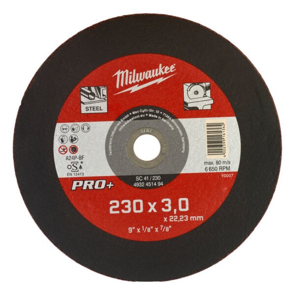 ΔΙΣΚΟΣ ΚΟΠΗΣ ΣΙΔΗΡΟΥ PRO+ 230x3.0mm MW
