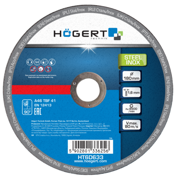 ΔΙΣΚΟΣ ΚΟΠΗΣ Inox 180x1,6x22,23