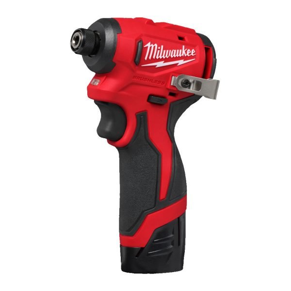 Παλμικό Κατσαβίδι M12 BLIDRC-202C Milwaukee 1/4″ Hex Brushless με δύο μπαταρίες 2.0Ah και βαλίτσα μεταφοράς.