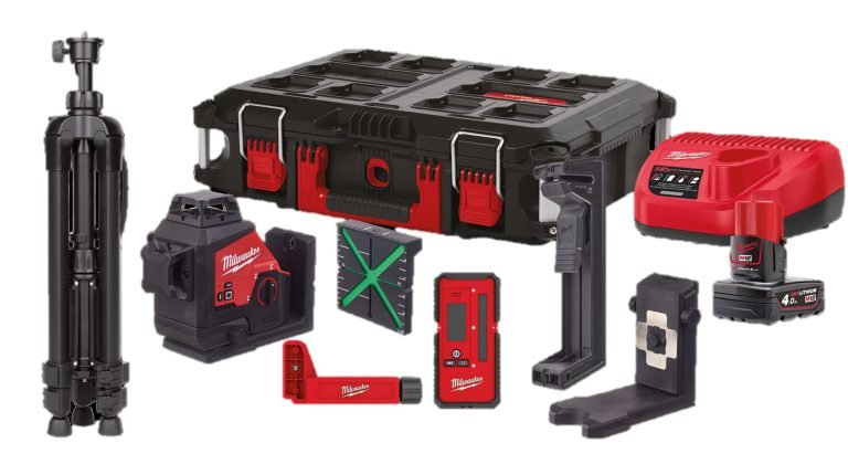 Milwaukee 4933478960 M12 Πράσινο Laser 360 Μοιρών 3 Επιπέδων Kit
